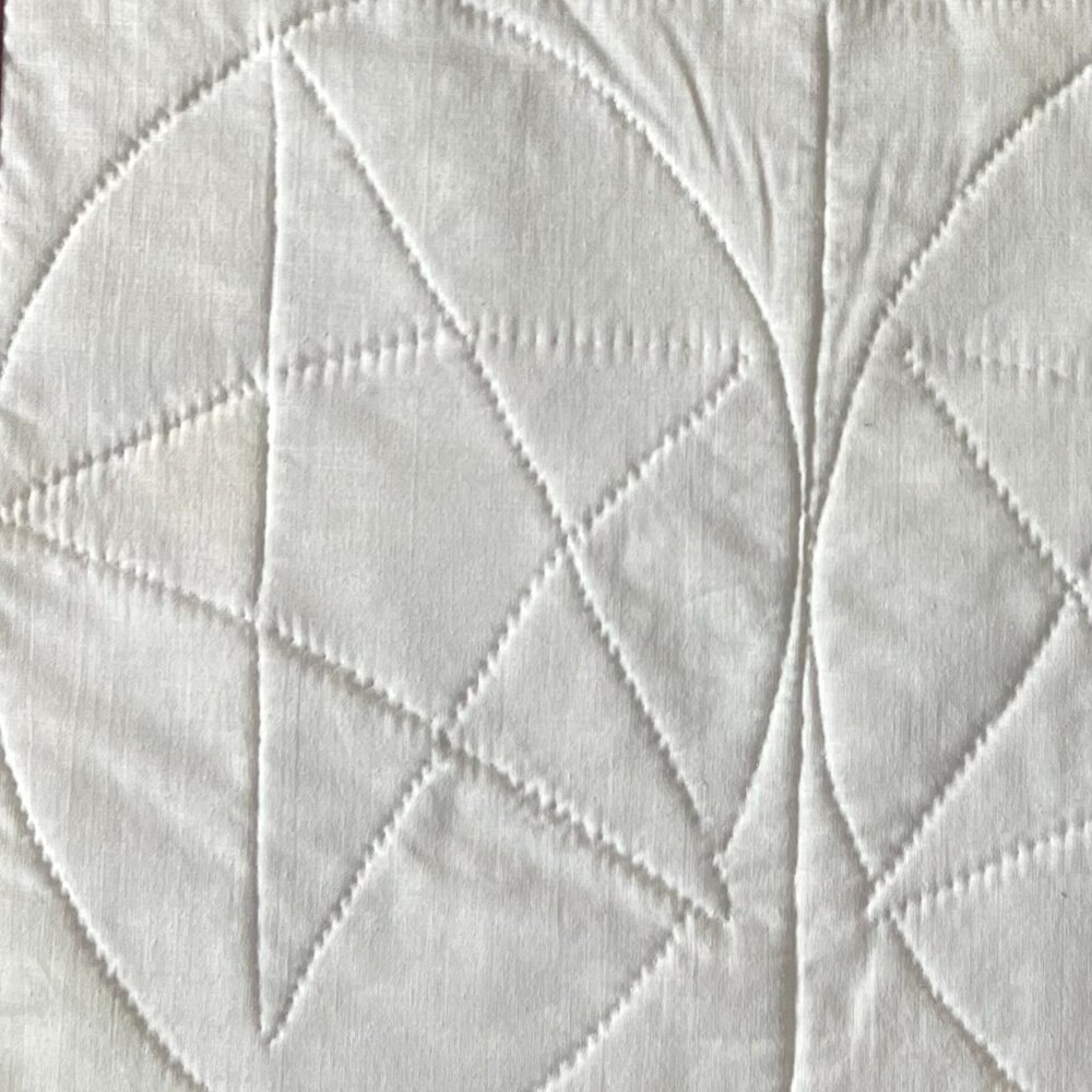 Handstitched Hand-Quilted Patchwork Primitive Colonial Star Quilt Table Topper - Picture 9 of 13